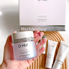 Set Dưỡng Trắng Da Ohui Extreme White MelaToning Dark Spot Ampoule Essence - Cream 2pcs Special Set