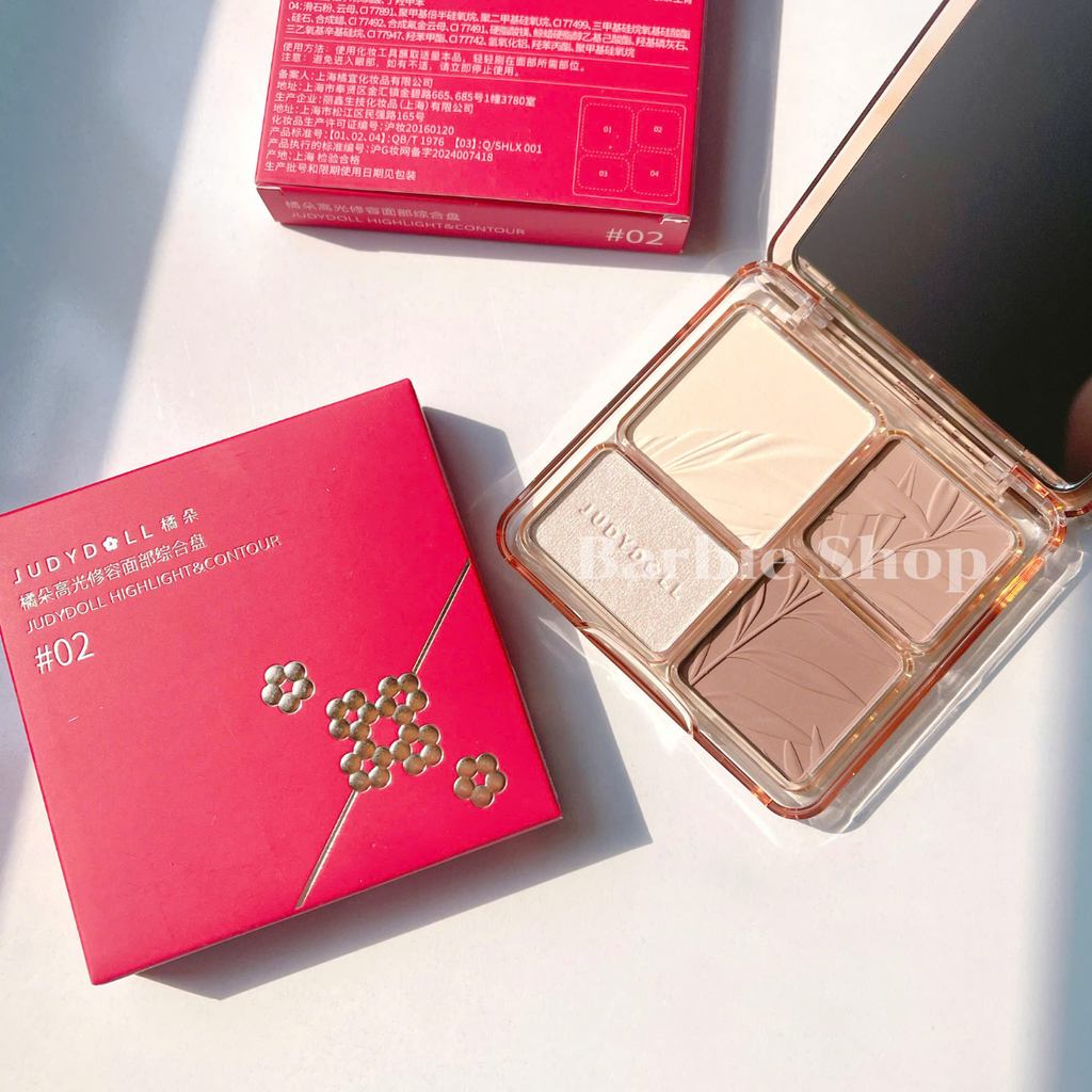 Phấn Tạo Khối & Bắt Sáng Judydoll Highlight & Contour 9g