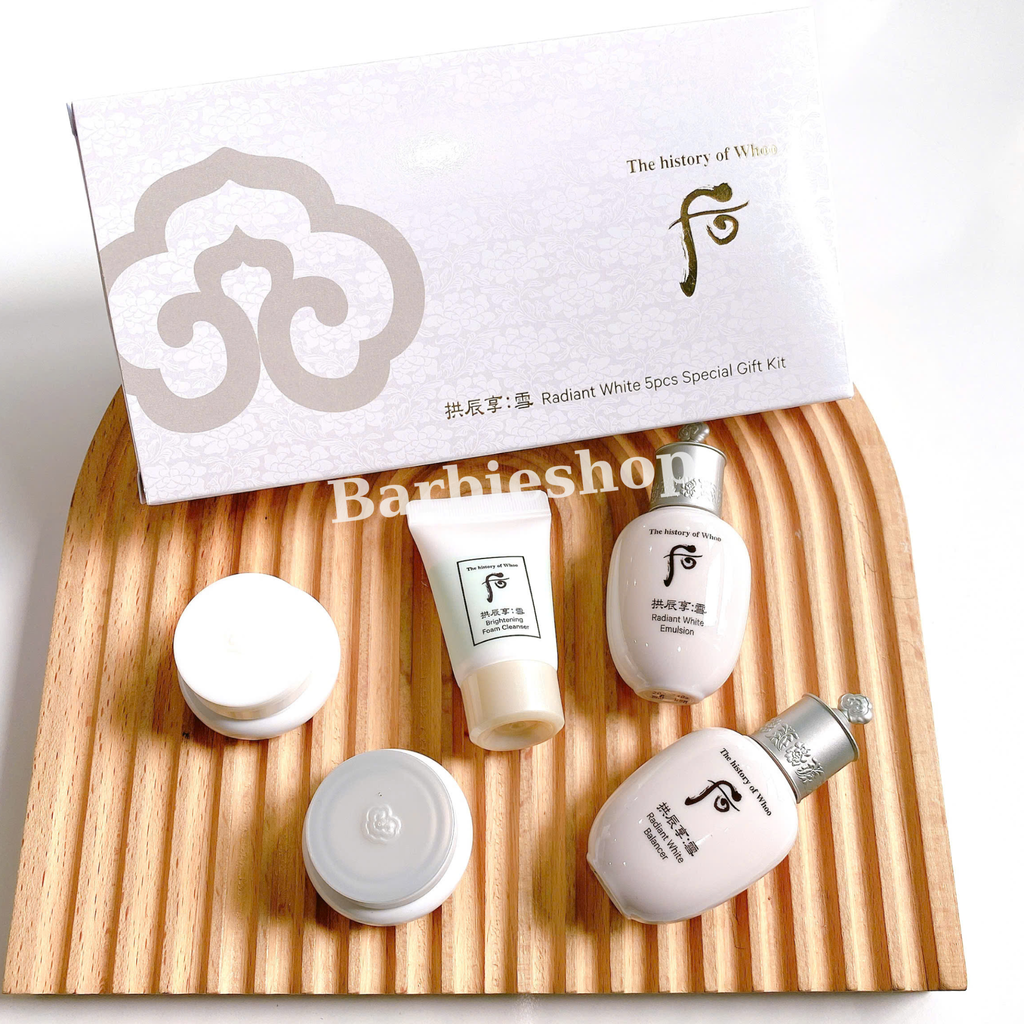Bộ Dưỡng Trắng Da Whoo Radiant White 5pcs Special Gift Kit