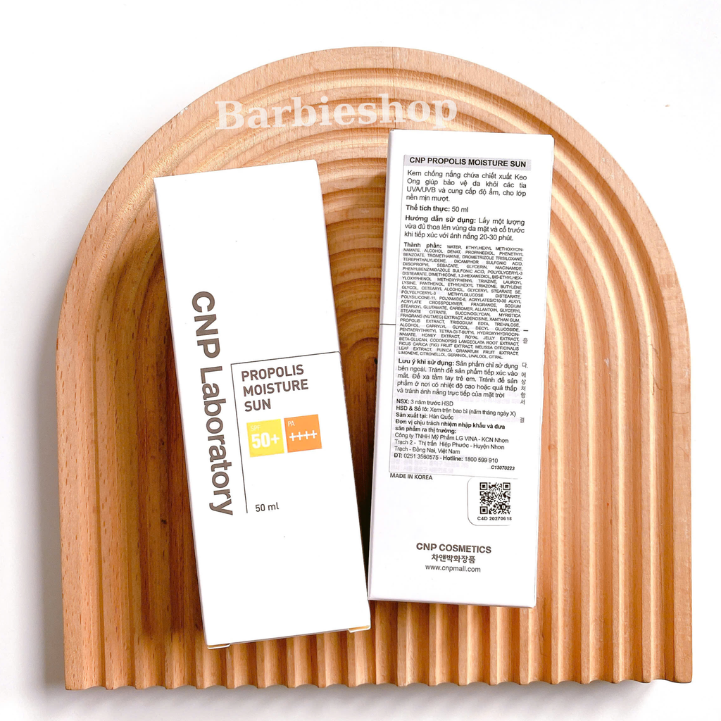 [ Tem LG ] Kem Chống Nắng CNP Tone-Up Protection / Propolis Moisture Sun 31ml - 50ml