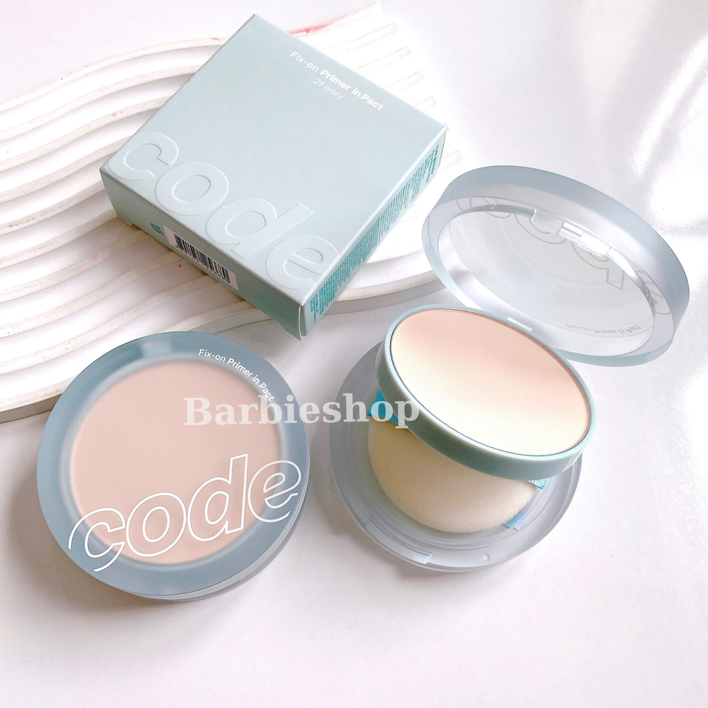 Phấn Phủ Nén Code GloKolor Oil Cut Pact 8g / Fix-On Primer In Pact 11g