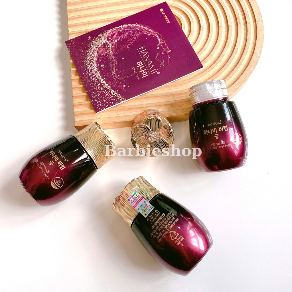 [HÀNG CTY] Viên Uống Chống Lão Hoá Và Cân Bằng Nội Tiết Tố LG Hanami Bcom Gung