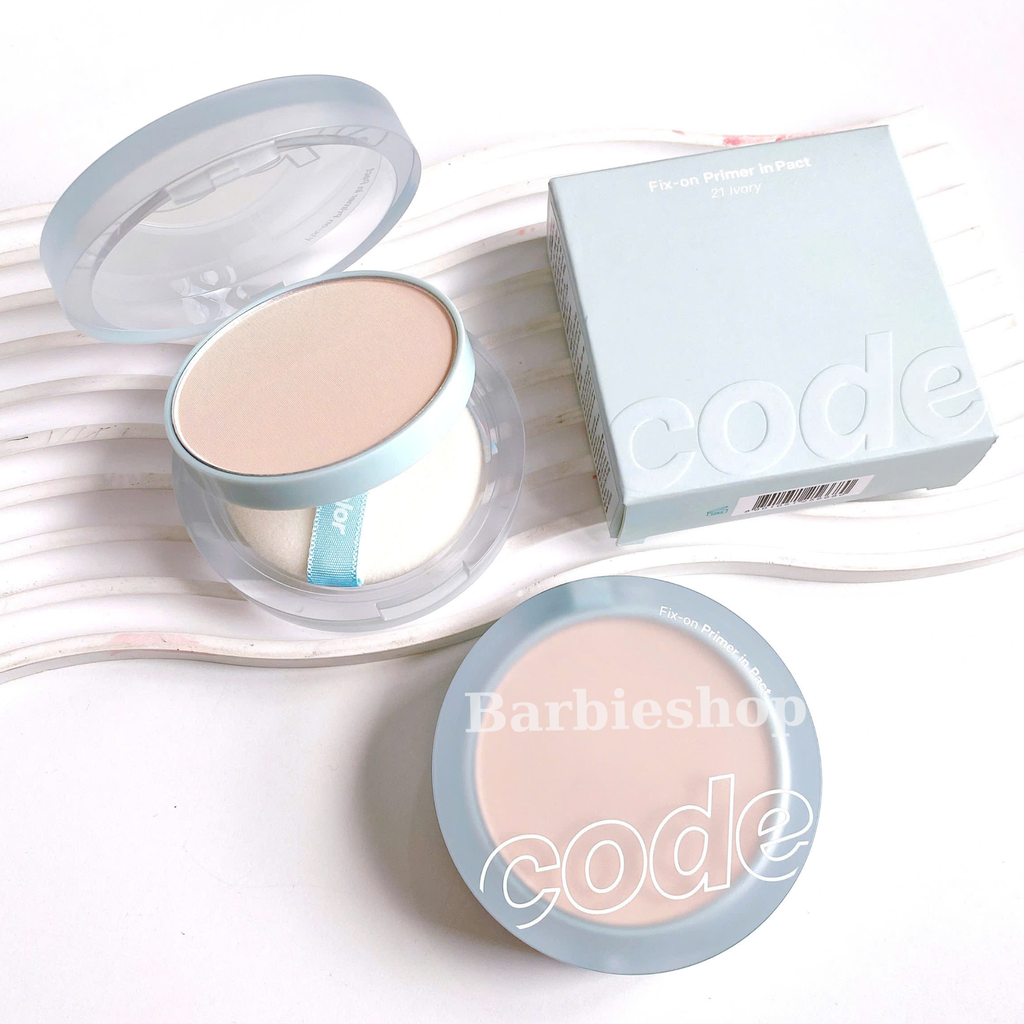 Phấn Phủ Nén Code GloKolor Oil Cut Pact 8g / Fix-On Primer In Pact 11g