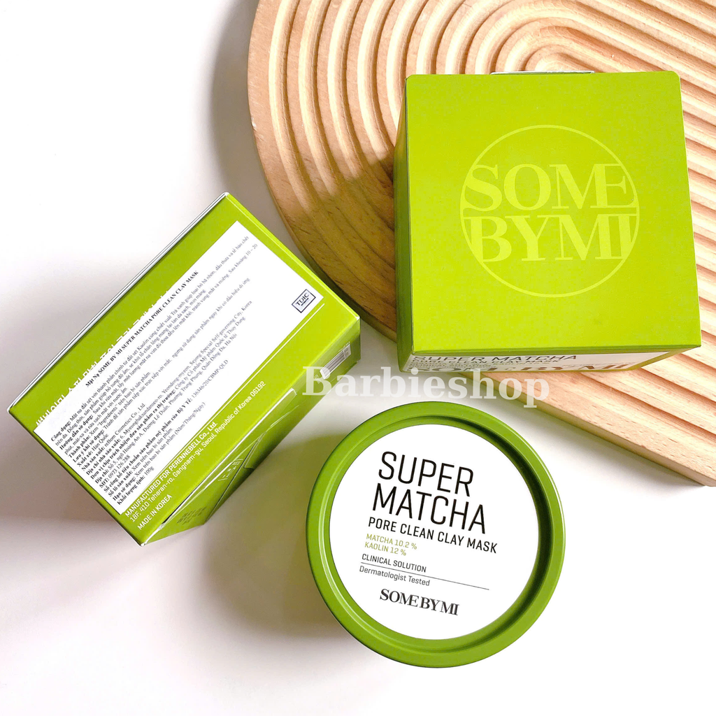 Mặt Nạ Đất Sét Trà Xanh Some By Mi Super Matcha Pore Clean Clay Mask 100g