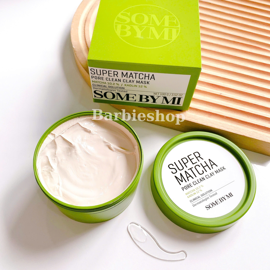 Mặt Nạ Đất Sét Trà Xanh Some By Mi Super Matcha Pore Clean Clay Mask 100g