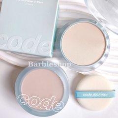 Phấn Phủ Nén Code GloKolor Oil Cut Pact 8g / Fix-On Primer In Pact 11g