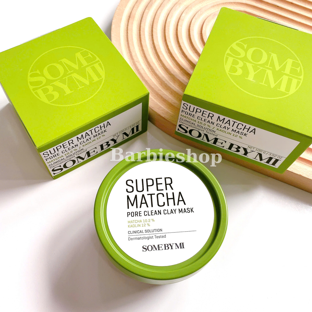 Mặt Nạ Đất Sét Trà Xanh Some By Mi Super Matcha Pore Clean Clay Mask 100g