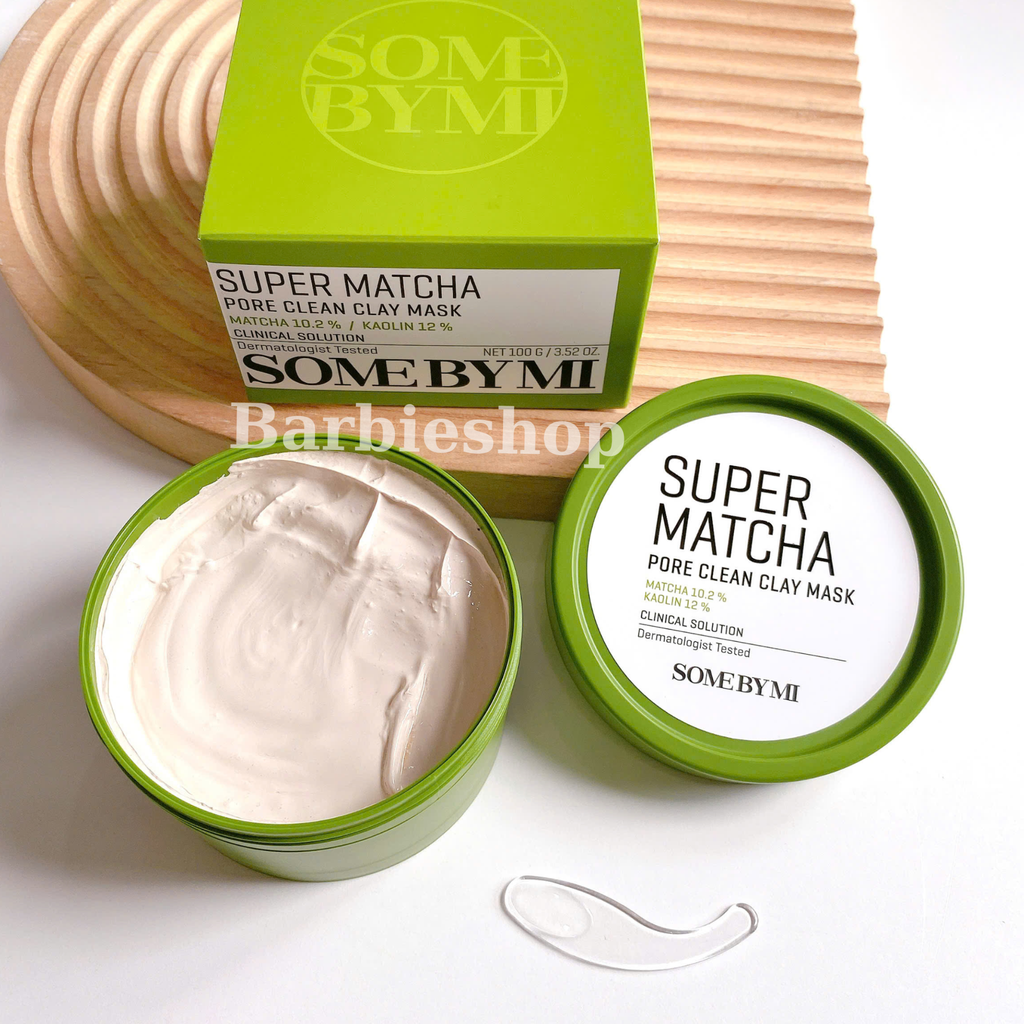 Mặt Nạ Đất Sét Trà Xanh Some By Mi Super Matcha Pore Clean Clay Mask 100g