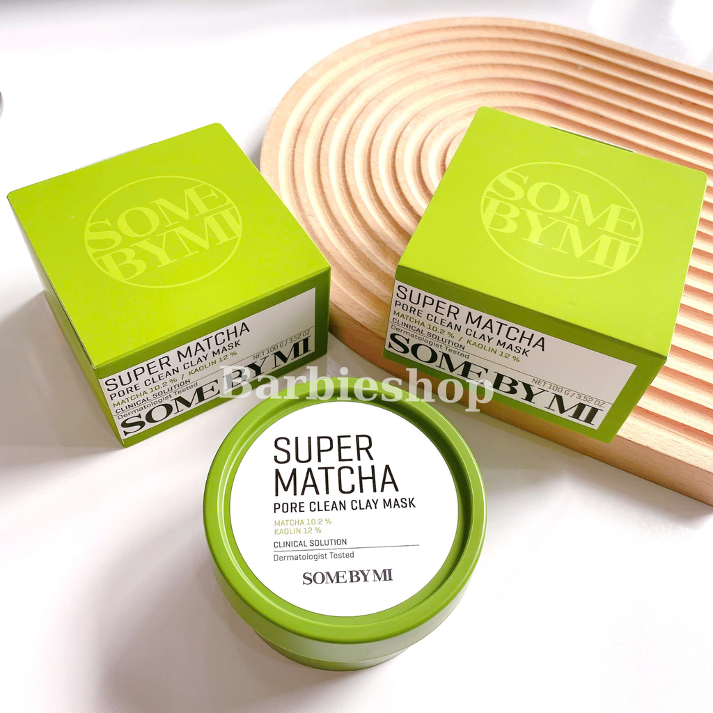 Mặt Nạ Đất Sét Trà Xanh Some By Mi Super Matcha Pore Clean Clay Mask 100g