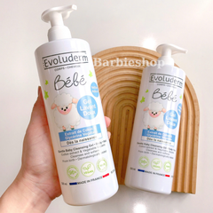 Gel Tắm Gội Cho Bé Evoluderm Chiết Xuất Cotton 500ml