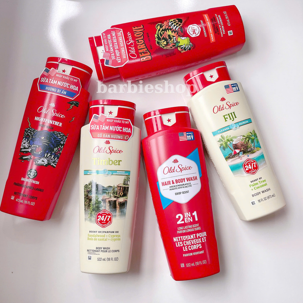 Sữa Tắm Nam Old Spice Body Wash Dạng Gel 473ml - 532ml