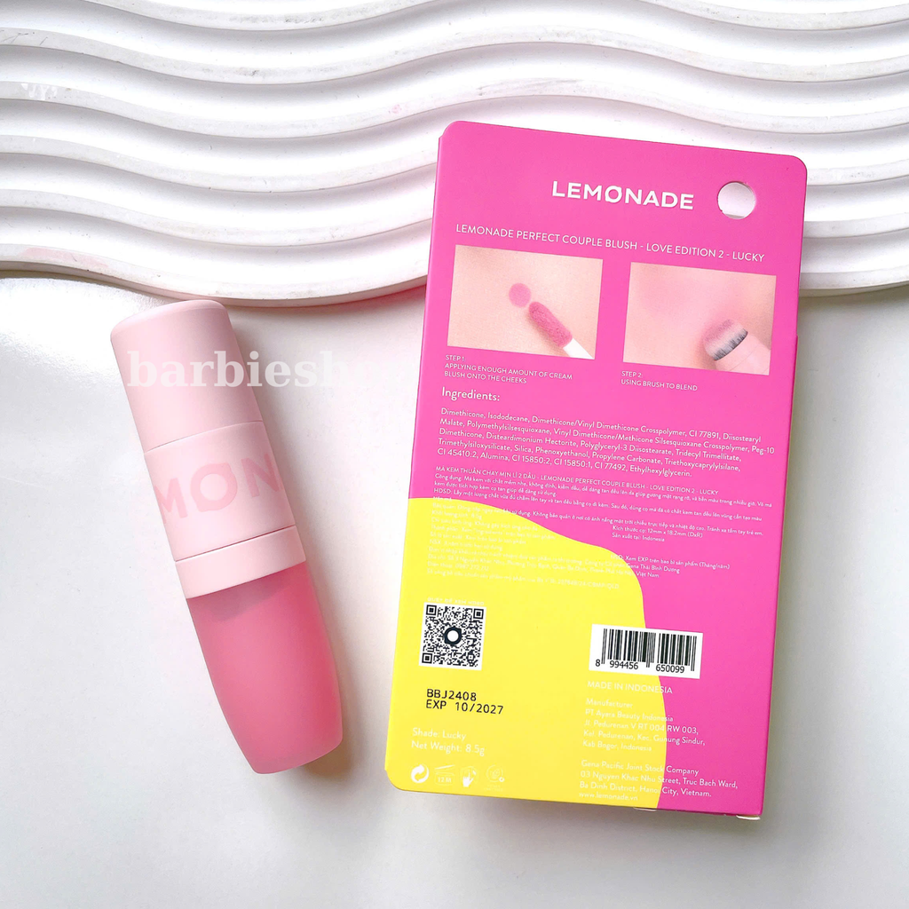 Má Kem 2 Đầu Lemonade Perfect Couple Blush 8.5g
