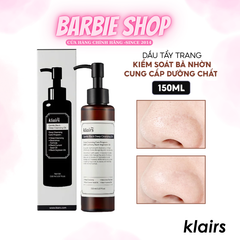Dầu Tẩy Trang Và Dưỡng Ẩm Klairs Gentle Black Deep Cleansing Oil 150ml