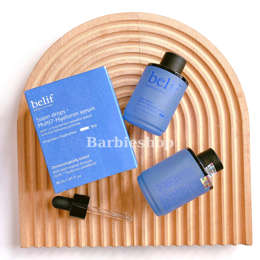 [ Tem LG ] Serum Dưỡng Sáng Da Belif Super Drops VitaC Toning / Multi7-Hyaluron / Peptide Firming Serum 30ml