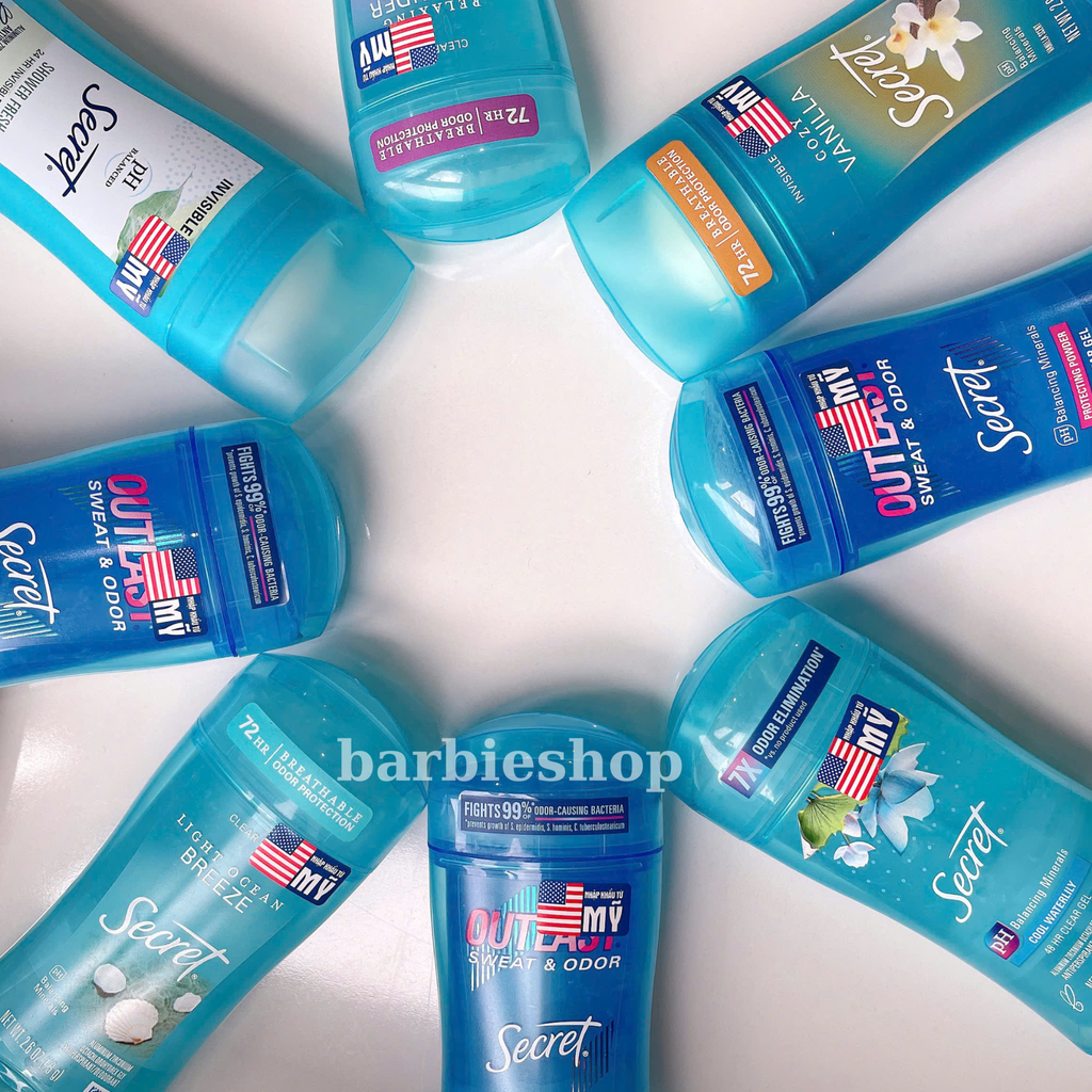 Gel Khử Mùi Secret Nhiều Mùi Hương 73g