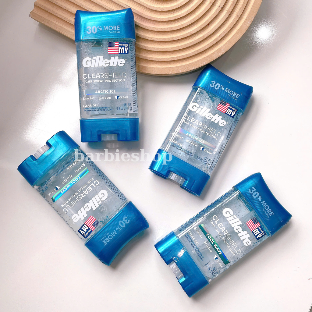 Khử Mùi Dạng Gel Gillette Clear Shield 72HR Giảm Mồ Hôi 107g