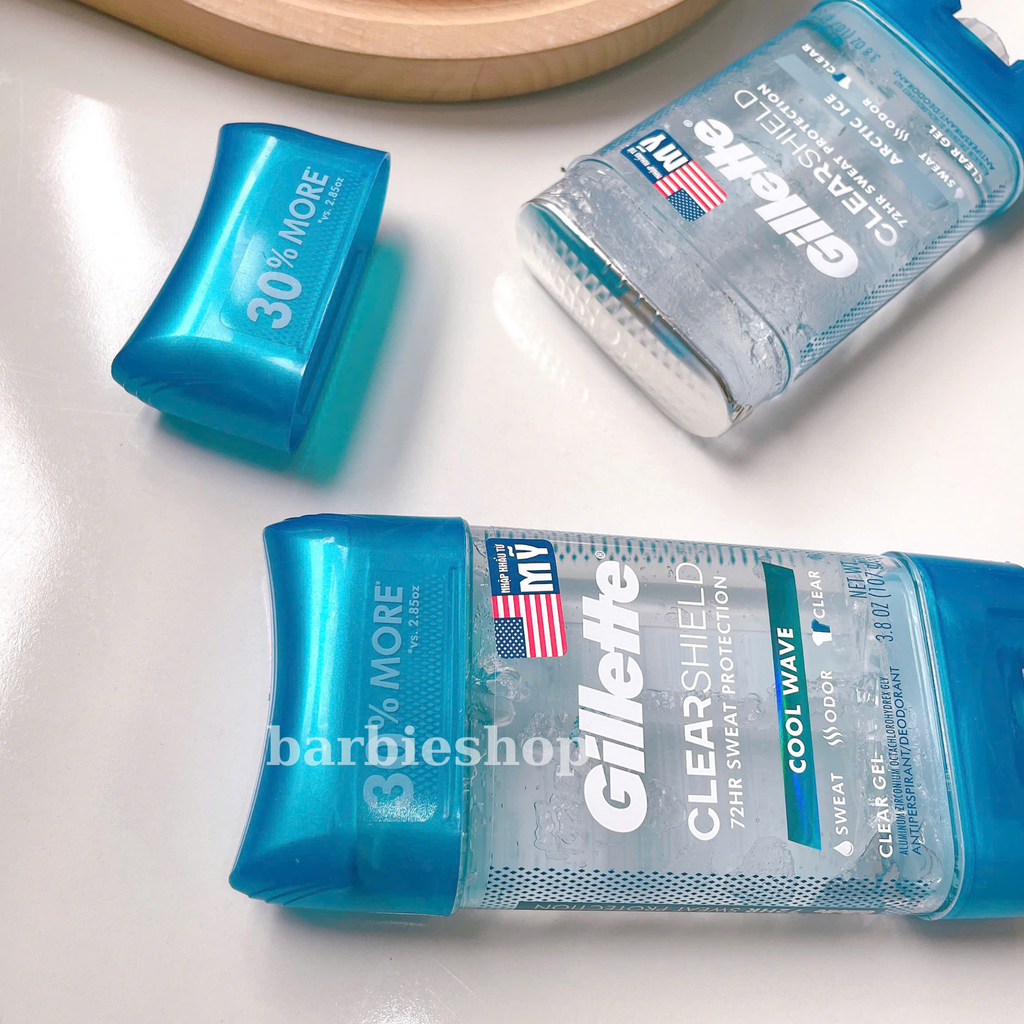 Khử Mùi Dạng Gel Gillette Clear Shield 72HR Giảm Mồ Hôi 107g