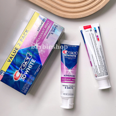 Kem Đánh Răng Trắng Răng Hiệu Quả CREST 3D White Advanced Triple Whitening & Ultra Vivid Mint 135G 147G 153G