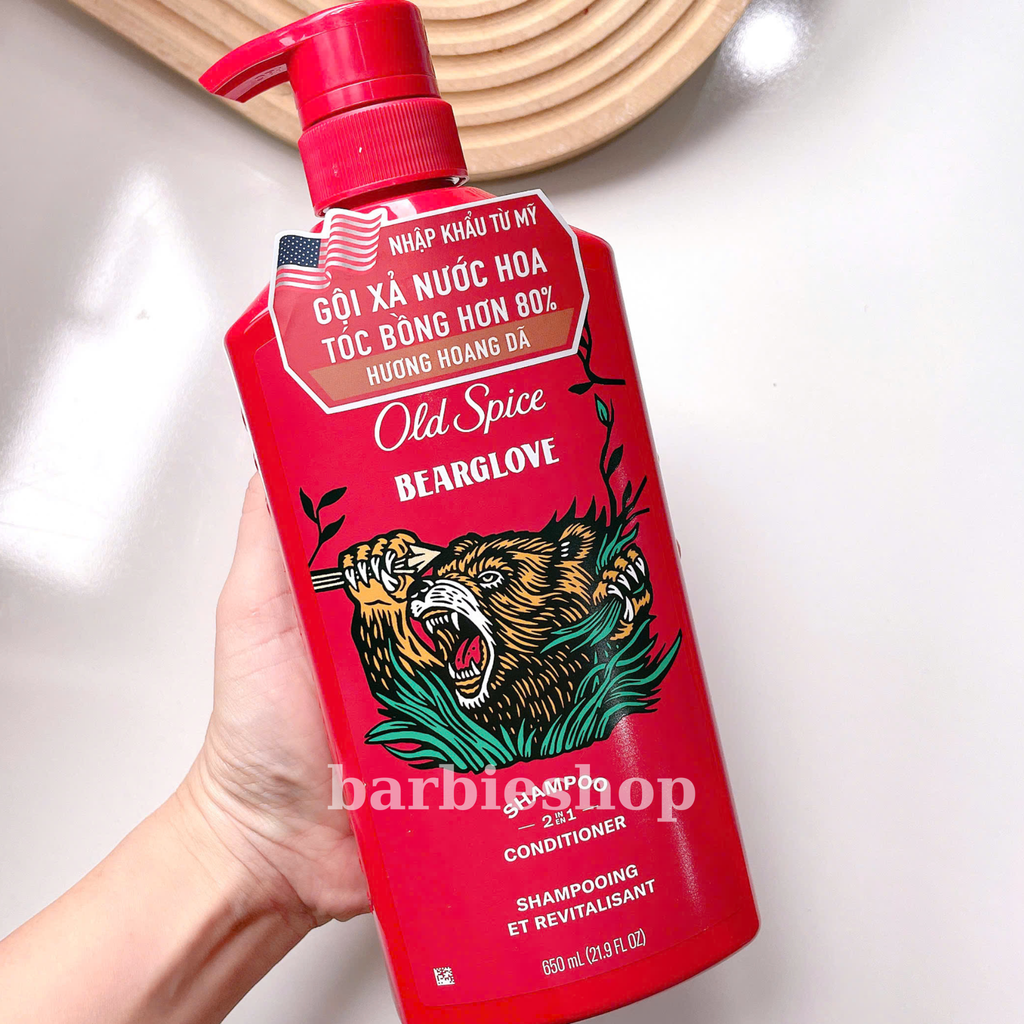 Dầu Gội Xả Old Spice 2IN1 Shampoo and Conditioner 650ml