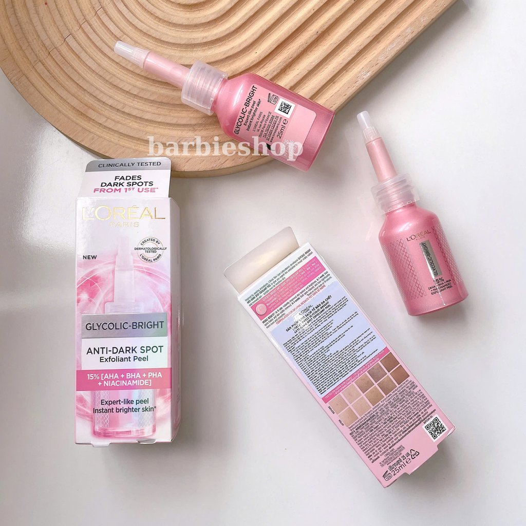 Tinh Chất Peel da L'Oreal Paris Glycolic Bright Anti Dark Spot Exfoliant Peel 25ml