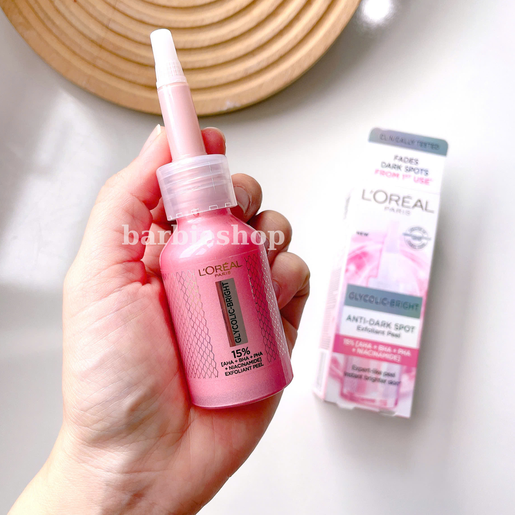 Tinh Chất Peel da L'Oreal Paris Glycolic Bright Anti Dark Spot Exfoliant Peel 25ml