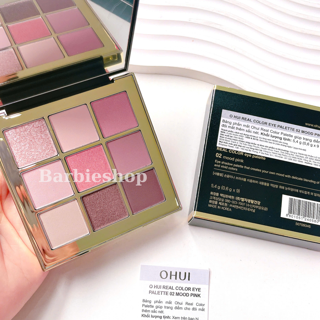 Bảng Phấn Mắt OHUI Real Color Eye Palette 9 Màu