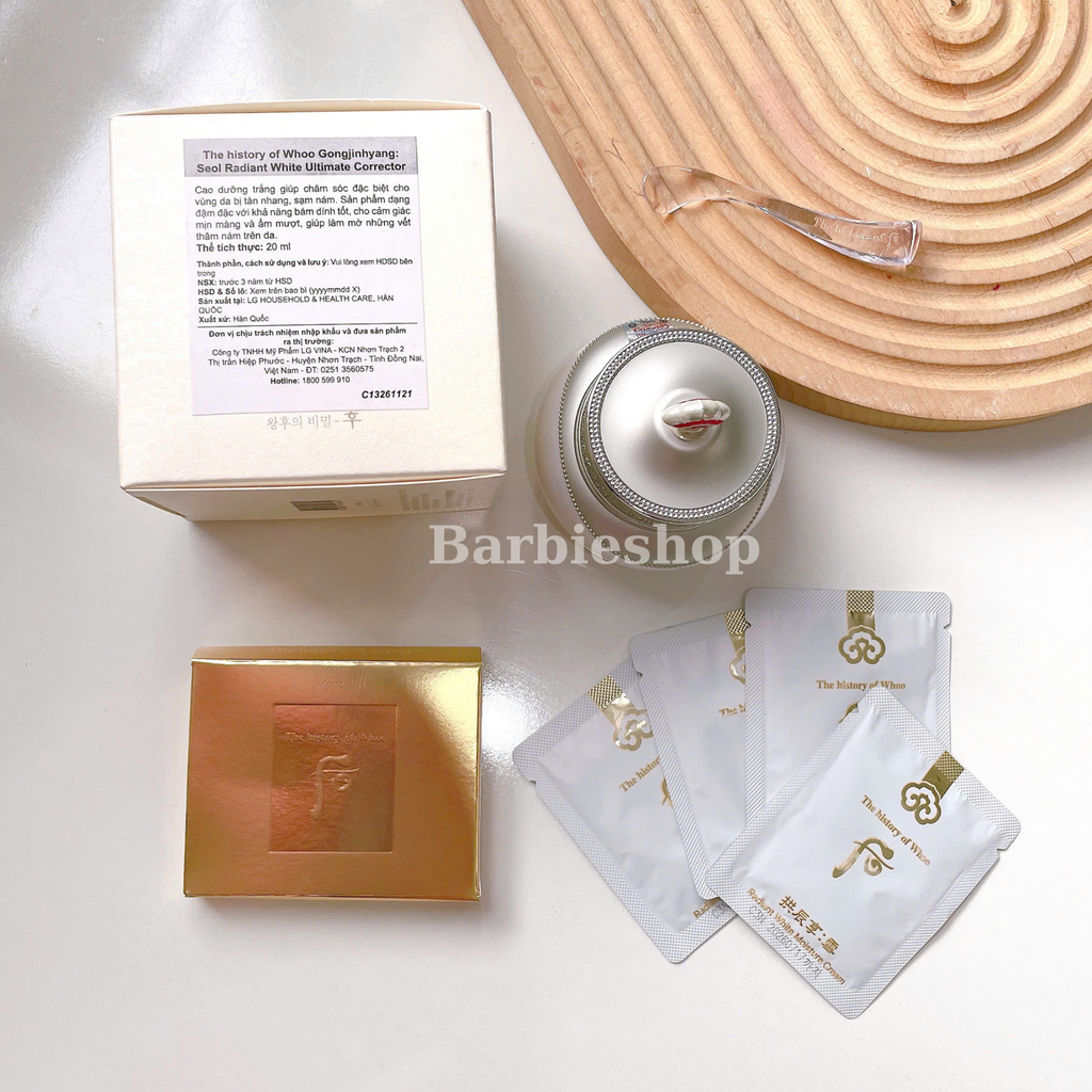 [Tem LG ] Cao Trị Nám Dưỡng Trắng WHOO Radiant White Ultimate Corrector 20ml