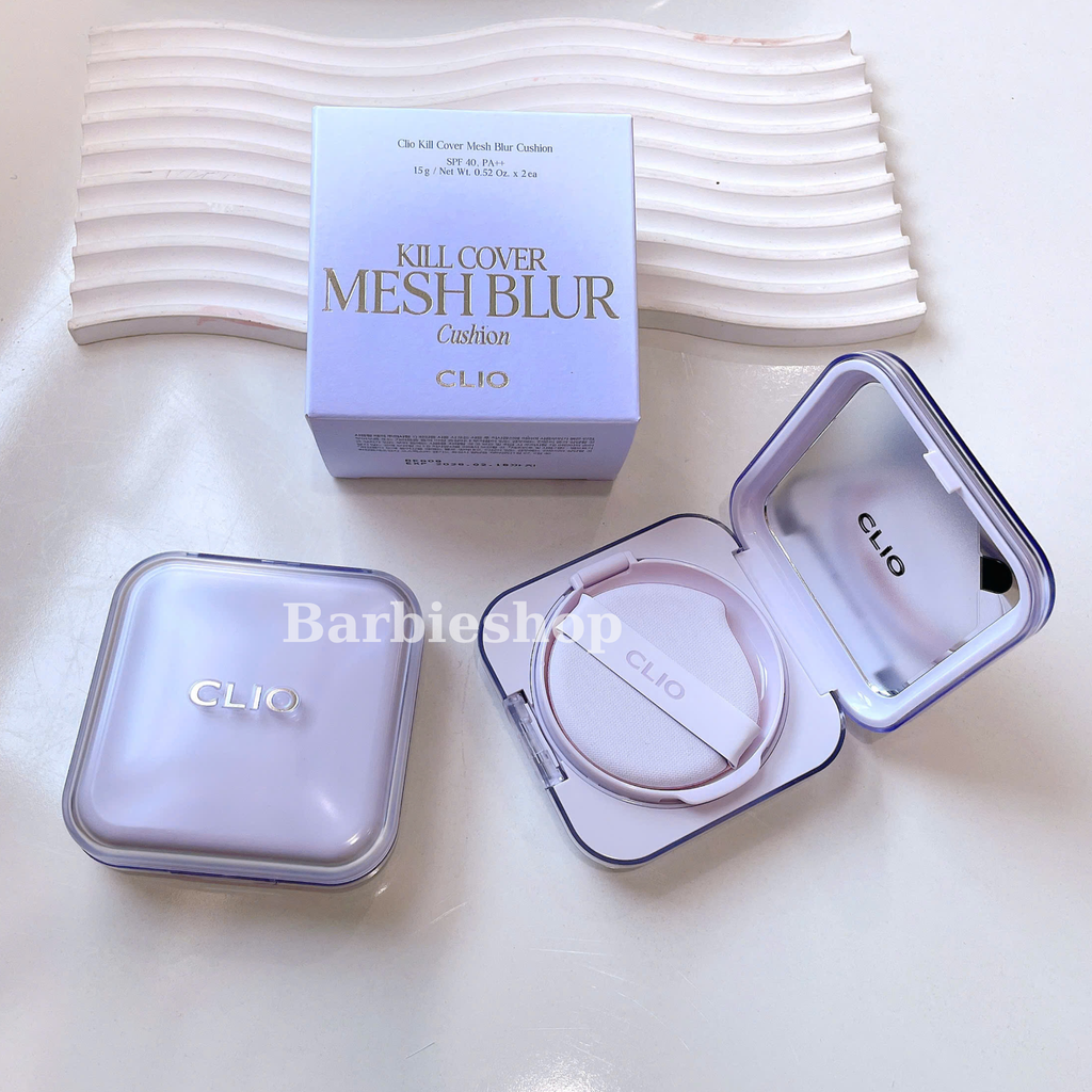 Phấn Nước Clio Kill Cover Mesh Glow Essential / Mesh Blur/ Founwear Cushion SPF50+ PA++++15g*2 ( NEW)