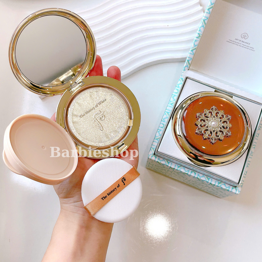 [Kèm Lõi và Cọ ] Set Phấn Nước Tái Sinh Whoo Cheongidan Radiant Essence Cushion SPF50+/PA+++ 15gx2 [ Tem LG ]