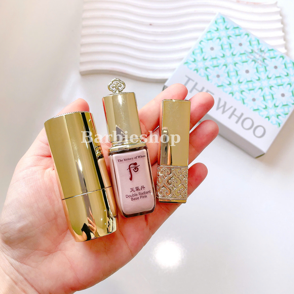 [Kèm Lõi và Cọ ] Set Phấn Nước Tái Sinh Whoo Cheongidan Radiant Essence Cushion SPF50+/PA+++ 15gx2 [ Tem LG ]