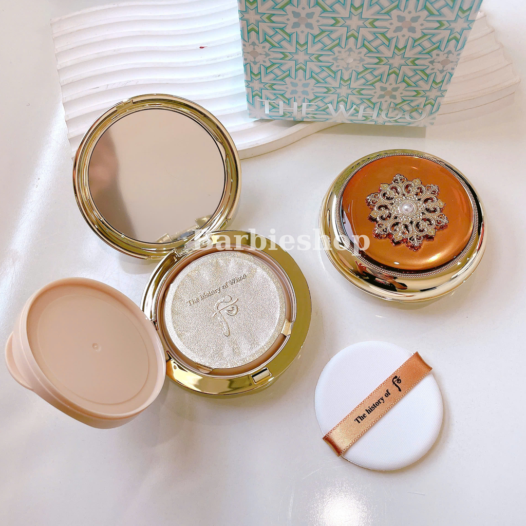 [Kèm Lõi và Cọ ] Set Phấn Nước Tái Sinh Whoo Cheongidan Radiant Essence Cushion SPF50+/PA+++ 15gx2 [ Tem LG ]