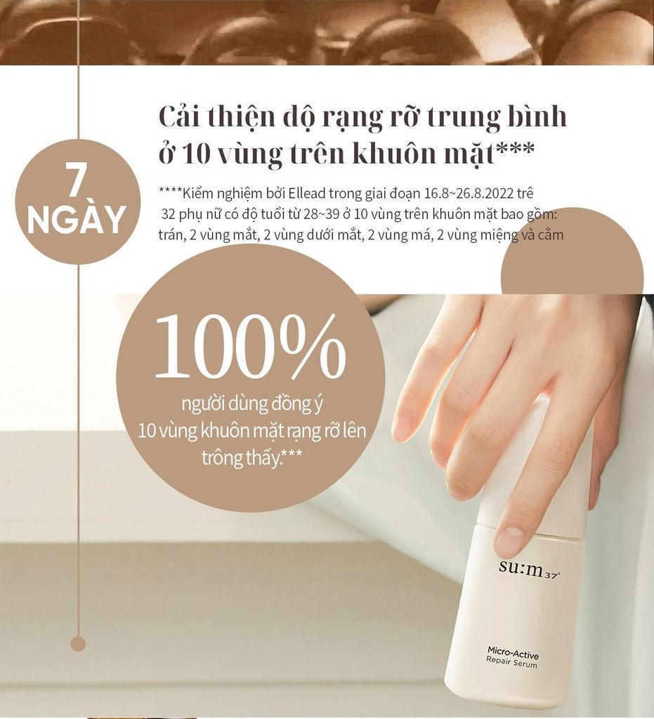 [ Tem LG ] Tinh Chất Ngăn Ngừa Lão Hóa Sum37 Micro Active Repair/ Time Energy Bright Luminous Serum 50ml (51905206 / 51905442)