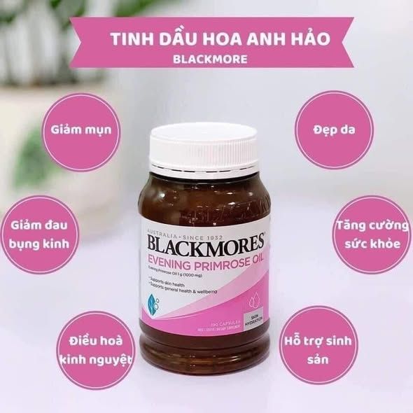 [Hàng Công Ty]  Viên Uống Tinh Dầu Hoa Anh Thảo Blackmores Evening Primrose Oil 190 Viên