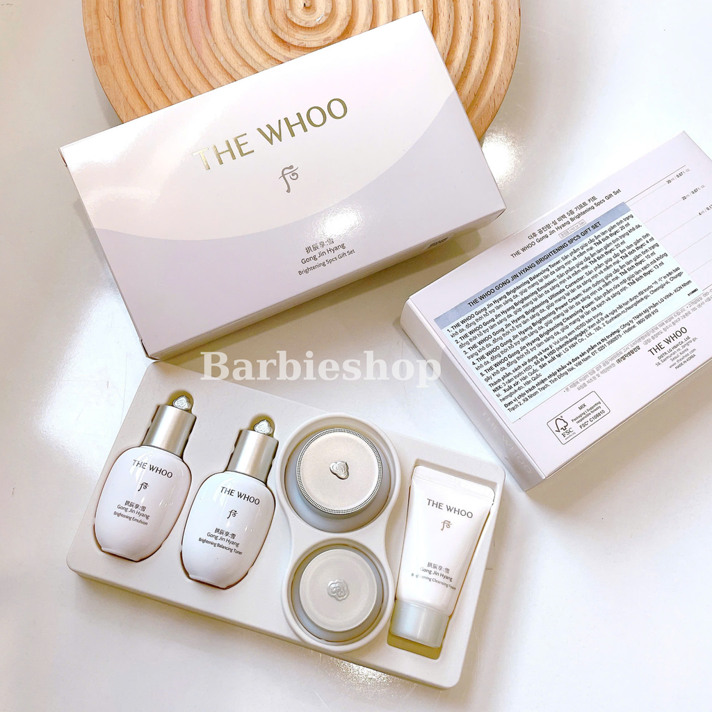 [ Tem LG ] Bộ Dưỡng Trắng Da Whoo Radiant White 5pcs Special Gift Kit