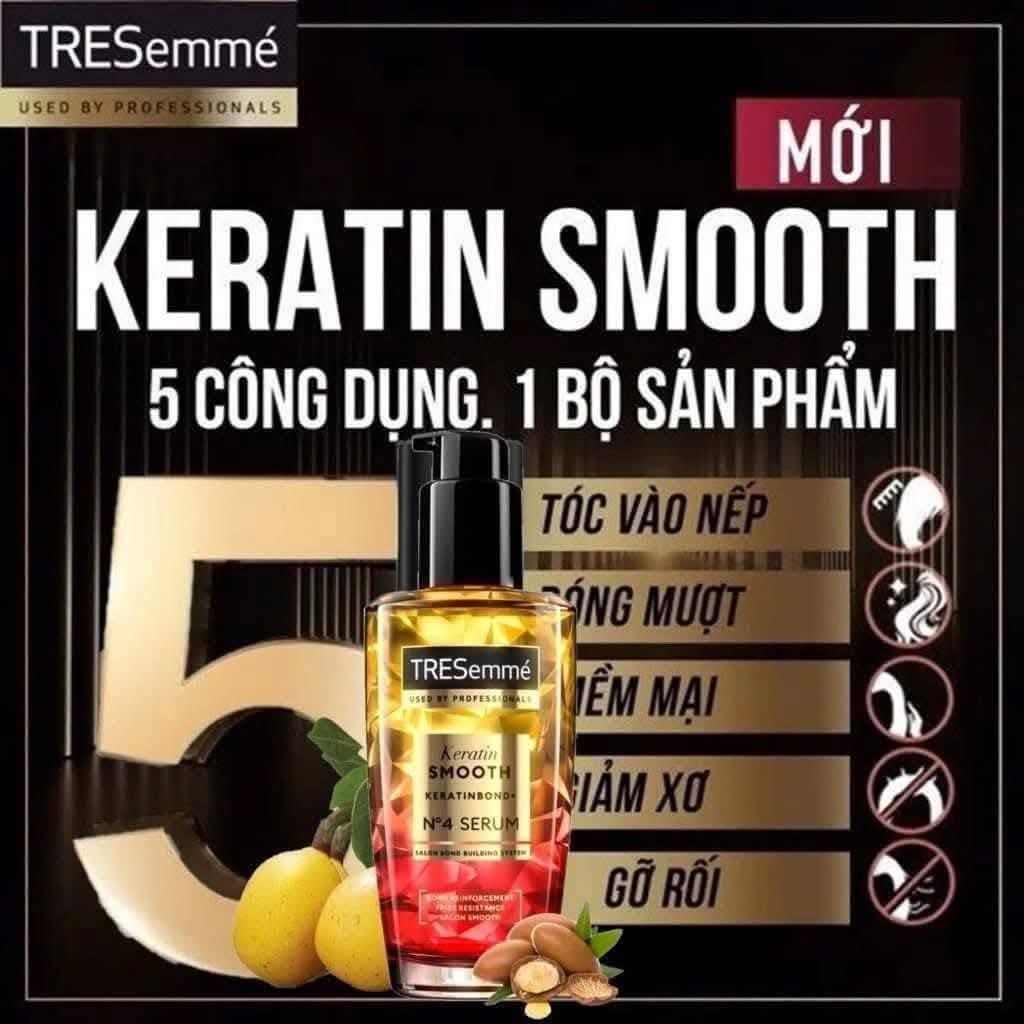 Dưỡng Tóc Tresemme Keratin Smooth Keratinbond+ No 4 Serum 100ml