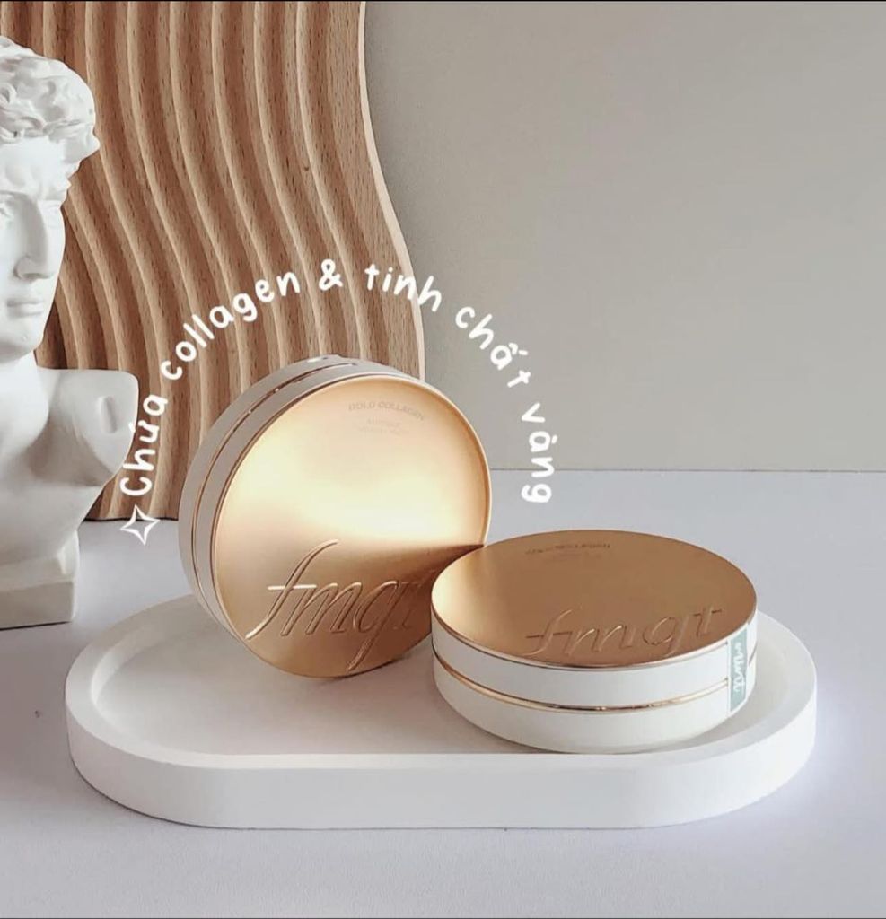 Phấn Phủ Nén The Face Shop Gold Collagen Ampoule Two Way Pact 9,5g