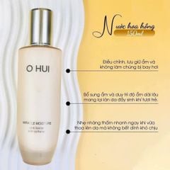 Nước Hoa Hồng OHUI Miracle Moisture Pink Barrier Skin Softener 150ml