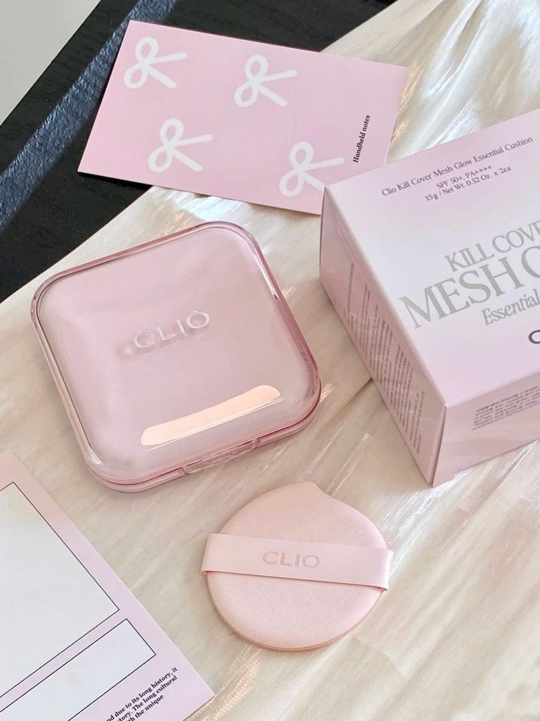 [Da Khô -Căng Bóng] Phấn Nước Clio Kill Cover High Glow/Mesh Glow/Cover Glow Cushion SPF50+ PA++++ (Kèm Lõi Refil 14gx2)