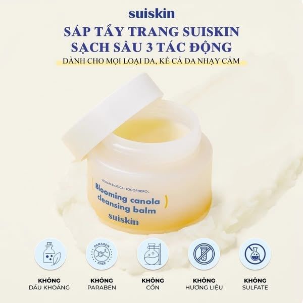 Sáp Tẩy Trang Suiskin Blooming Canola Cleansing Balm 90ml