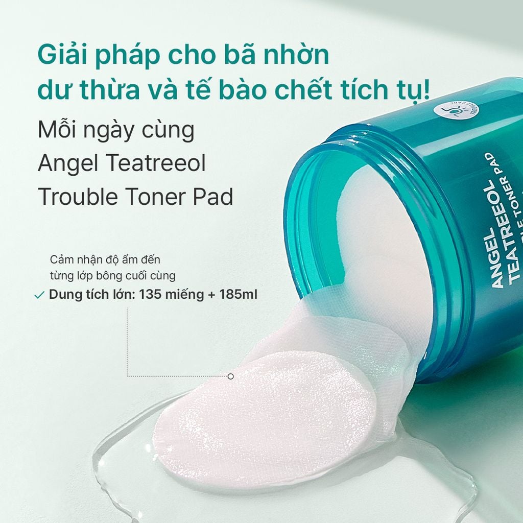 [ Tem LG ] Toner Pad Beyond Angel Teatreeol 185ml (130 miếng)