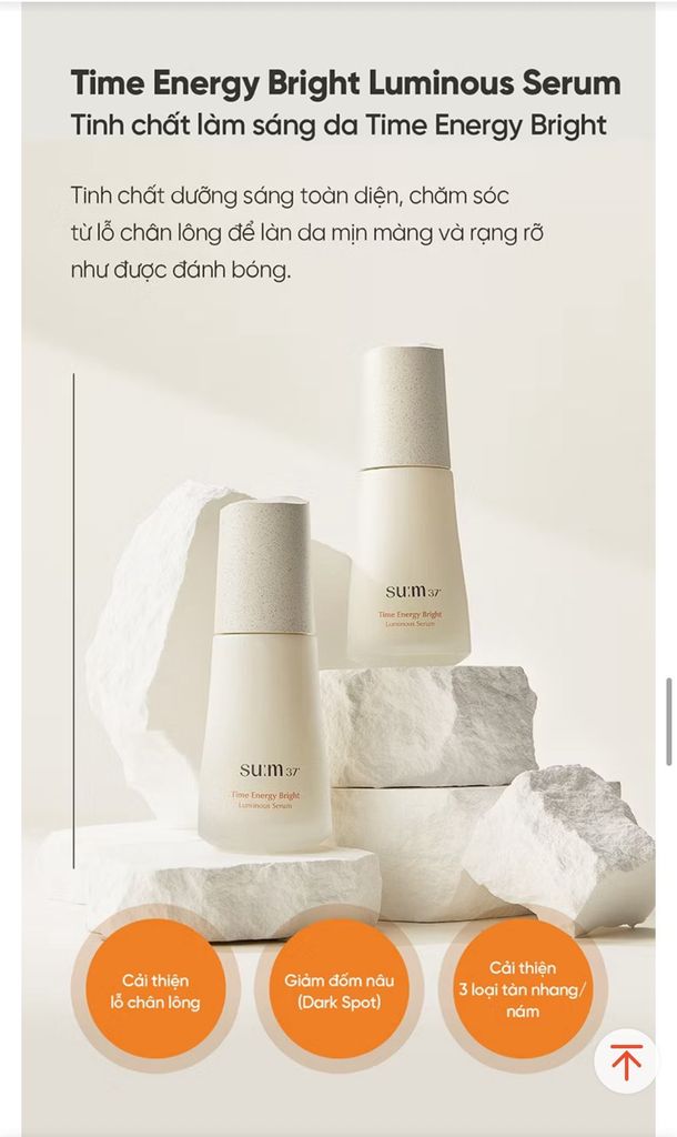 [ Tem LG ] Tinh Chất Ngăn Ngừa Lão Hóa Sum37 Micro Active Repair/ Time Energy Bright Luminous Serum 50ml (51905206 / 51905442)