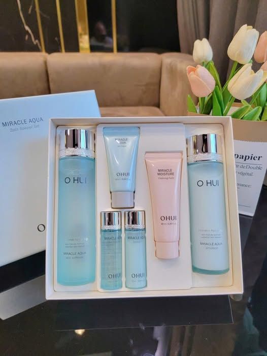 [ Tem LG ] Bộ Dưỡng Da Cấp Ẩm Ohui Miracle Aqua 2pcs