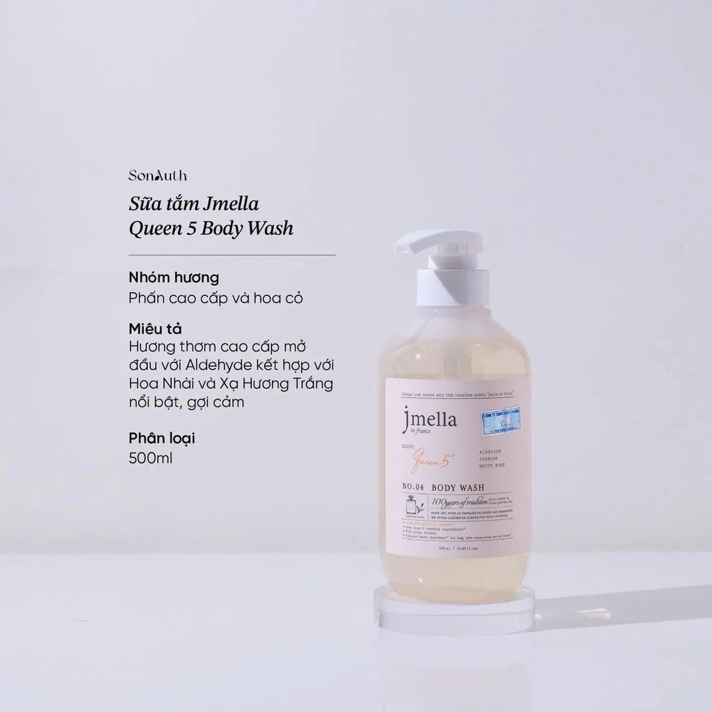 Sữa Tắm Dưỡng Ẩm Hương Nước Hoa Jmella In France Body Wash 1000ml