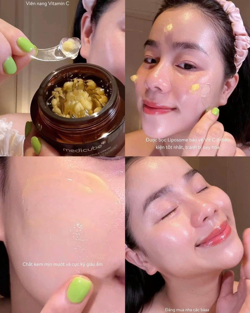 Kem Dưỡng Viên Nang Mờ Thâm, Sáng Da Medicube Deep Vita C Capsule Cream 55g