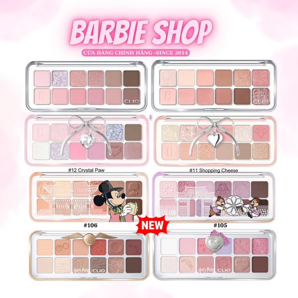 Mẫu Mới Màu Mắt 12 Ô Clio Pro Eye Palette Air ( 104, 105, 106)