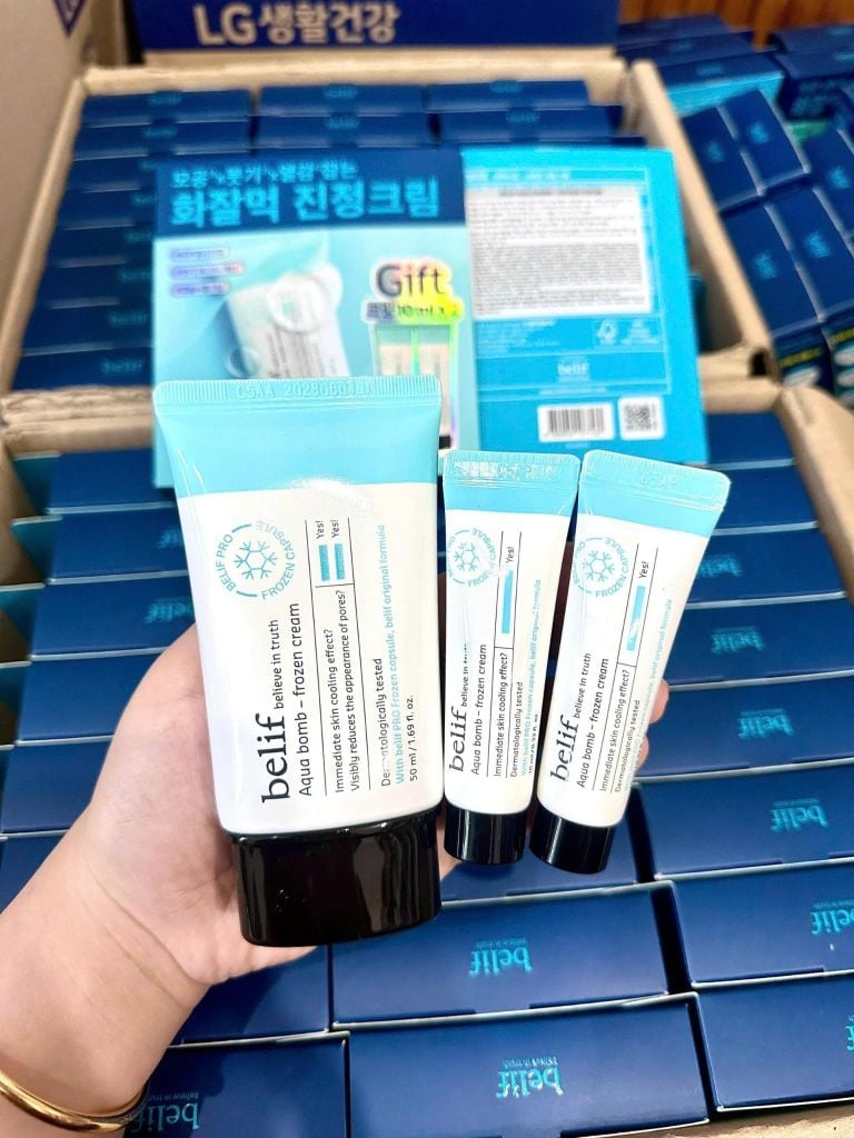 [ Tem LG ] Kem Dưỡng Ẩm Dành Cho Da Khô Và Da Dầu Belif The True Cream Moisturizing / Aqua Bomb 50ml