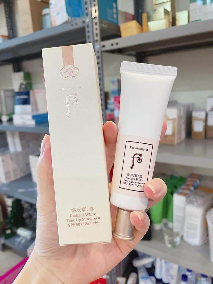 [ Tem LG ] Kem Chống Nắng Cải Thiện The History of Whoo Gongjinhyang Anti-Wrinkle UV Protective / Radiant White Tone Up Suncream SPF50+/PA++++