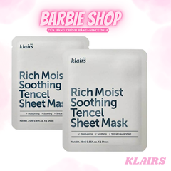 Mặt Nạ Klairs Rich Moist Soothing Tencel / Midnight Blue Calming Sheet Mask 25ml