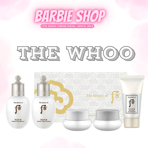 Bộ Dưỡng Trắng Da Whoo Radiant White 5pcs Special Gift Kit
