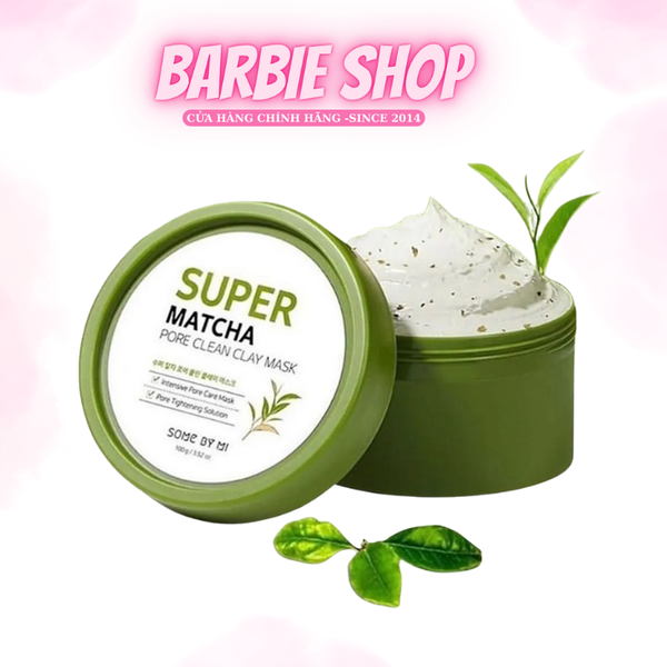 Mặt Nạ Đất Sét Trà Xanh Some By Mi Super Matcha Pore Clean Clay Mask 100g
